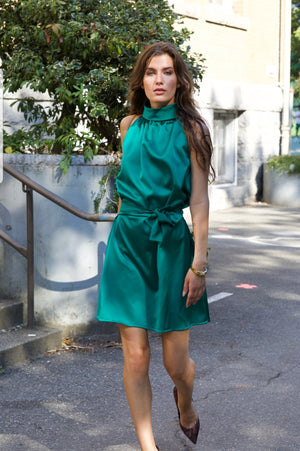 gianna halter dress Discover the allure of the Gianna Halter Gown. A dress that doesn't just cover, but celebrates every curve. @amayacolonn wears a size small
